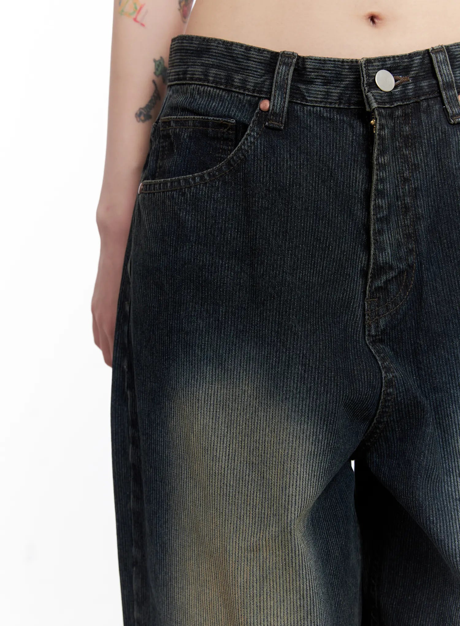 London Faded Baggy Jeans CS510