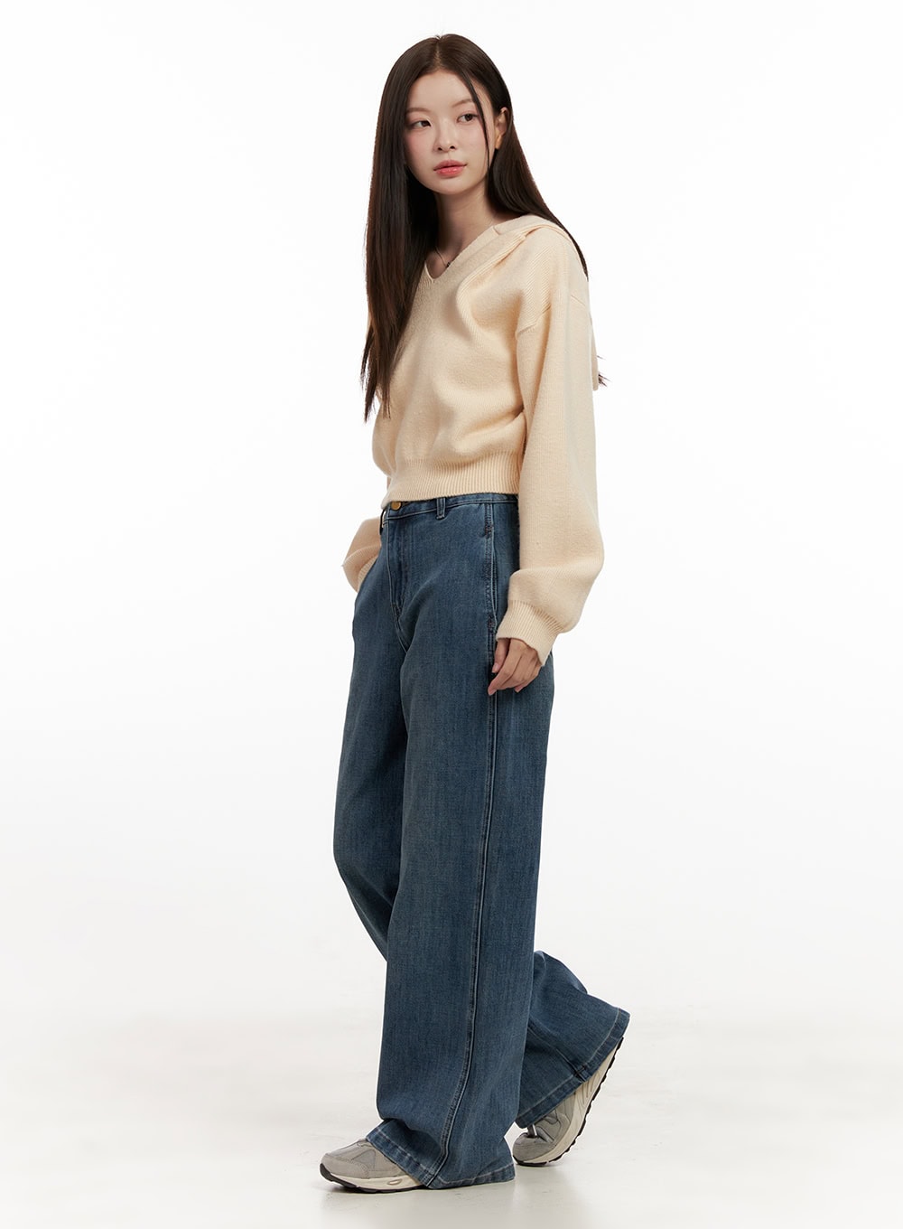 Cozy Hooded Knit Sweater ON422