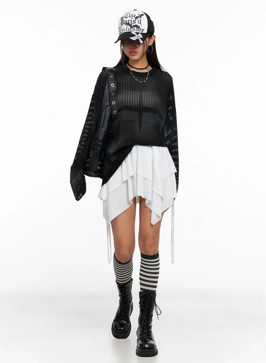 Layered Flounce Mini Skirt IG528