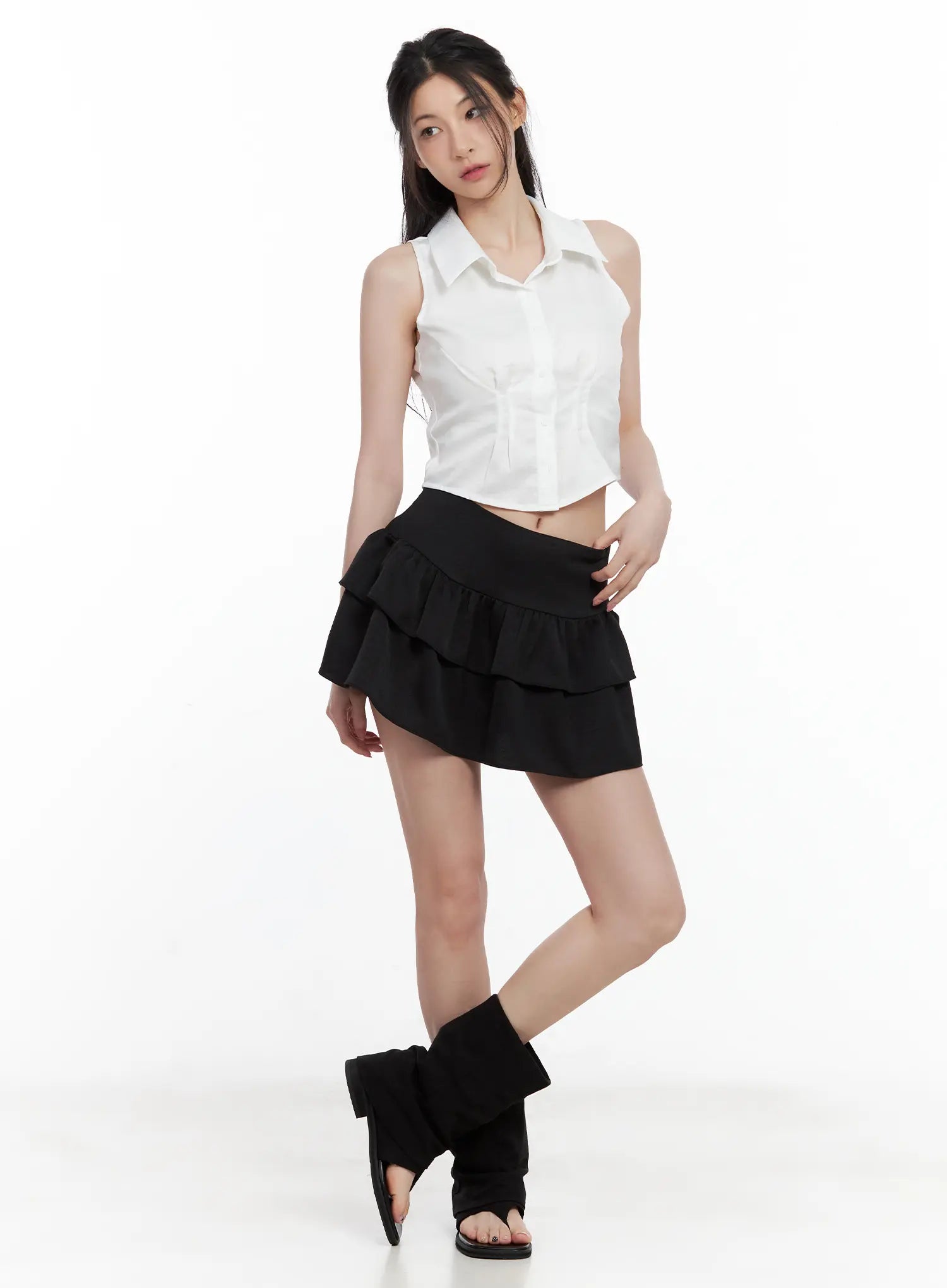 Tiered Mini Skirt U530