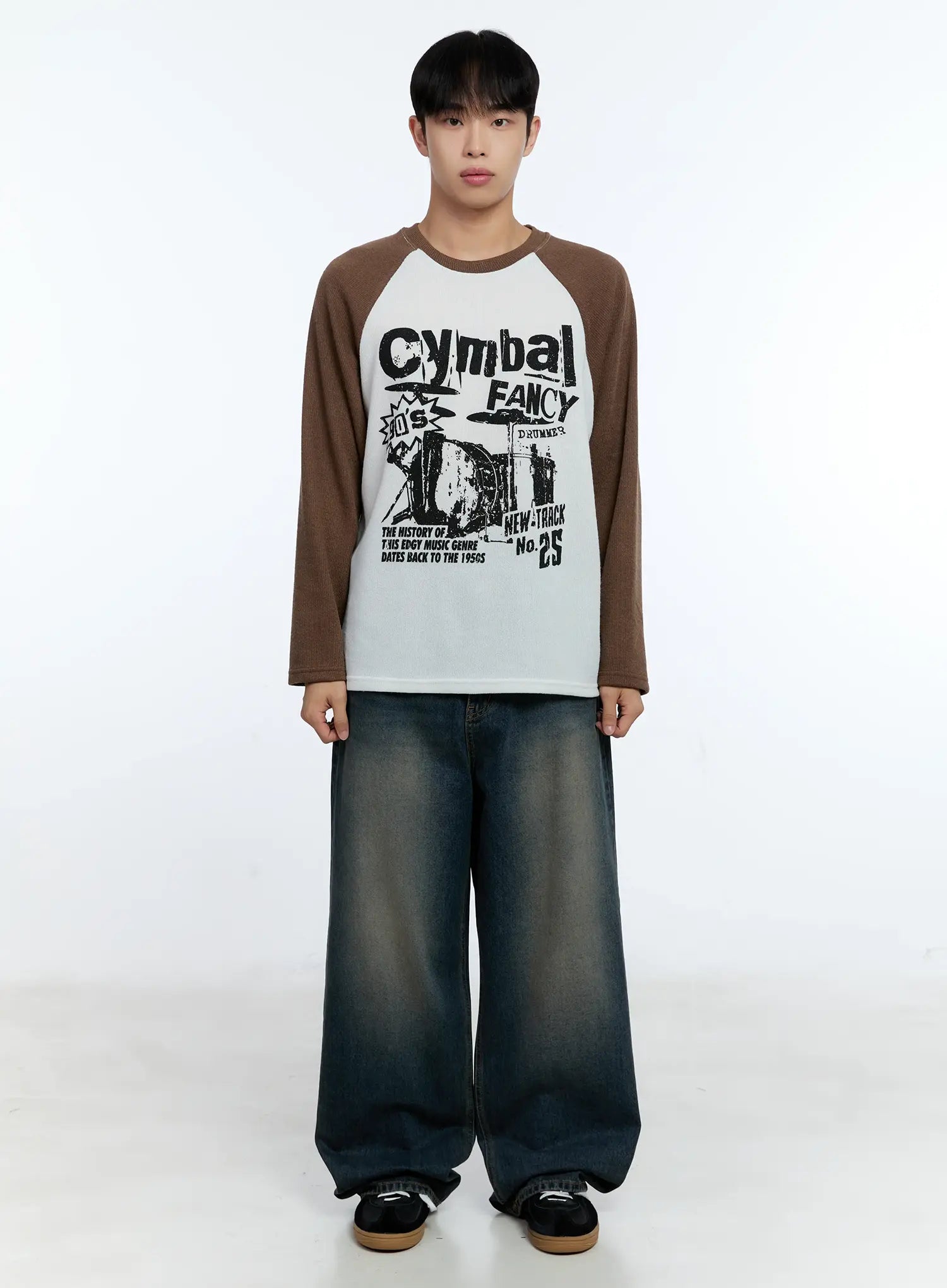 Men's Retro Long Sleeve Shirt IG519