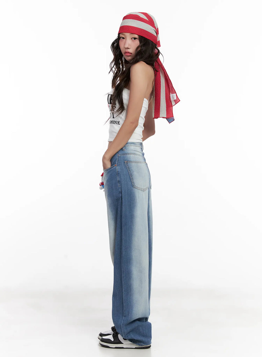 Knit "I Love Myself" Tube Top CL521