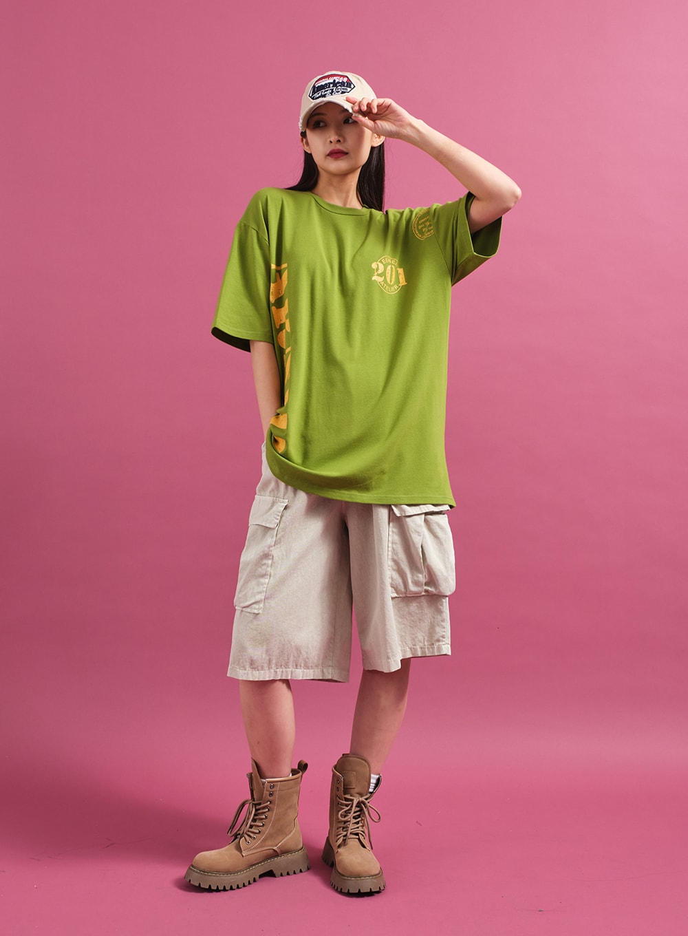 Banded Loose Fit Cargo Shorts CY18