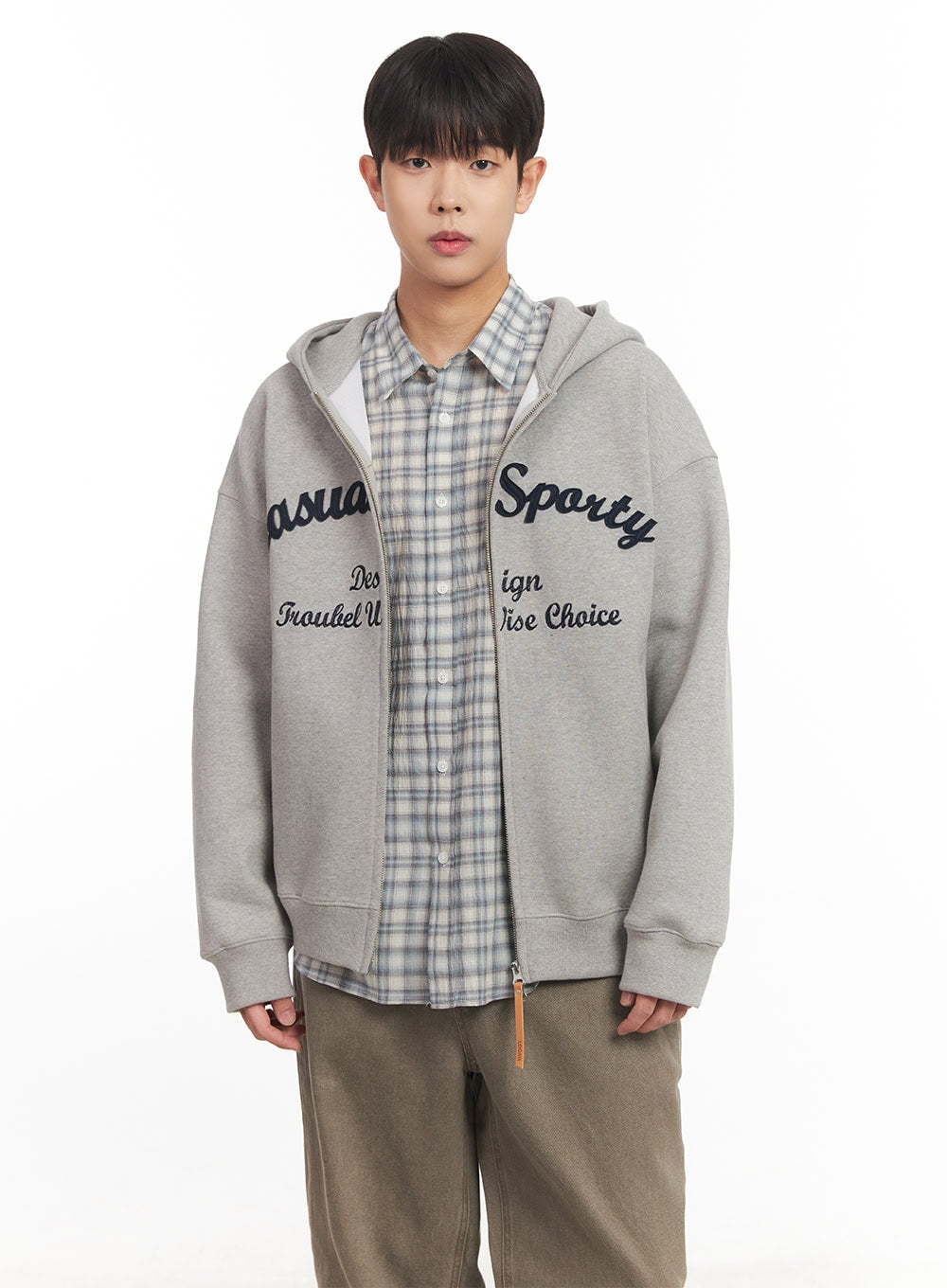 Men's Embroidered Hooded Jacket IM527