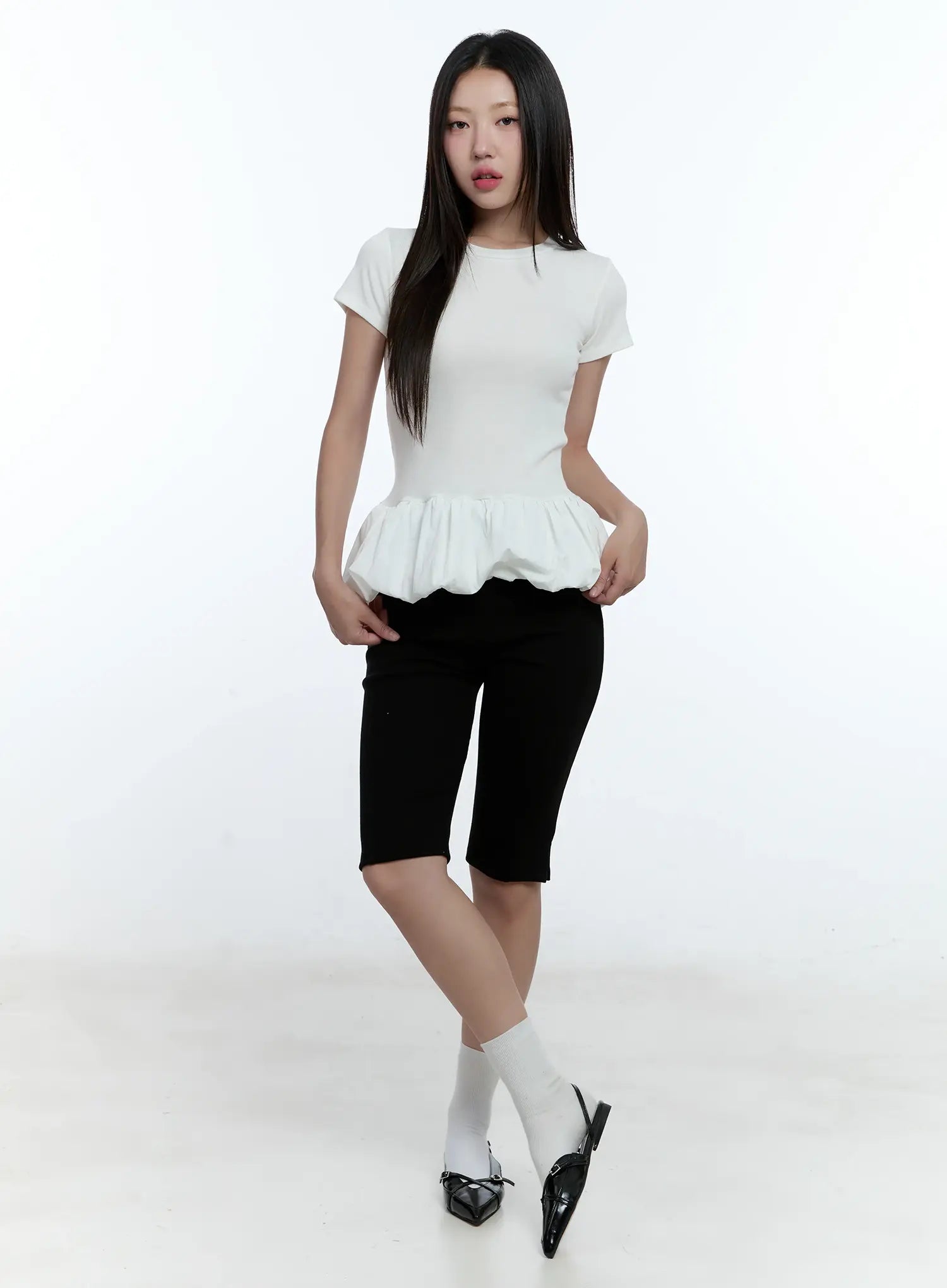 Balloon-Fit Mini Dress CU527