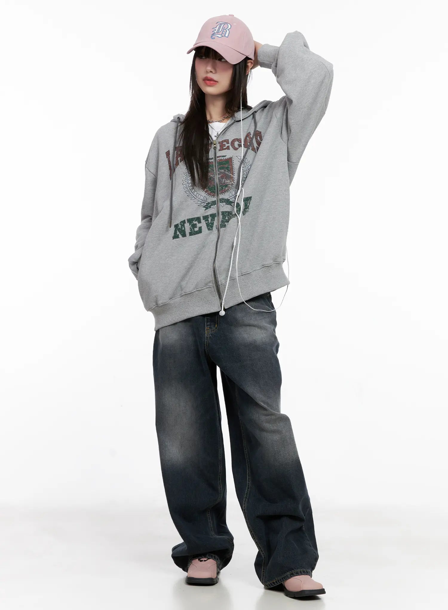 Vegas Graphic Zip-Up Hoodie