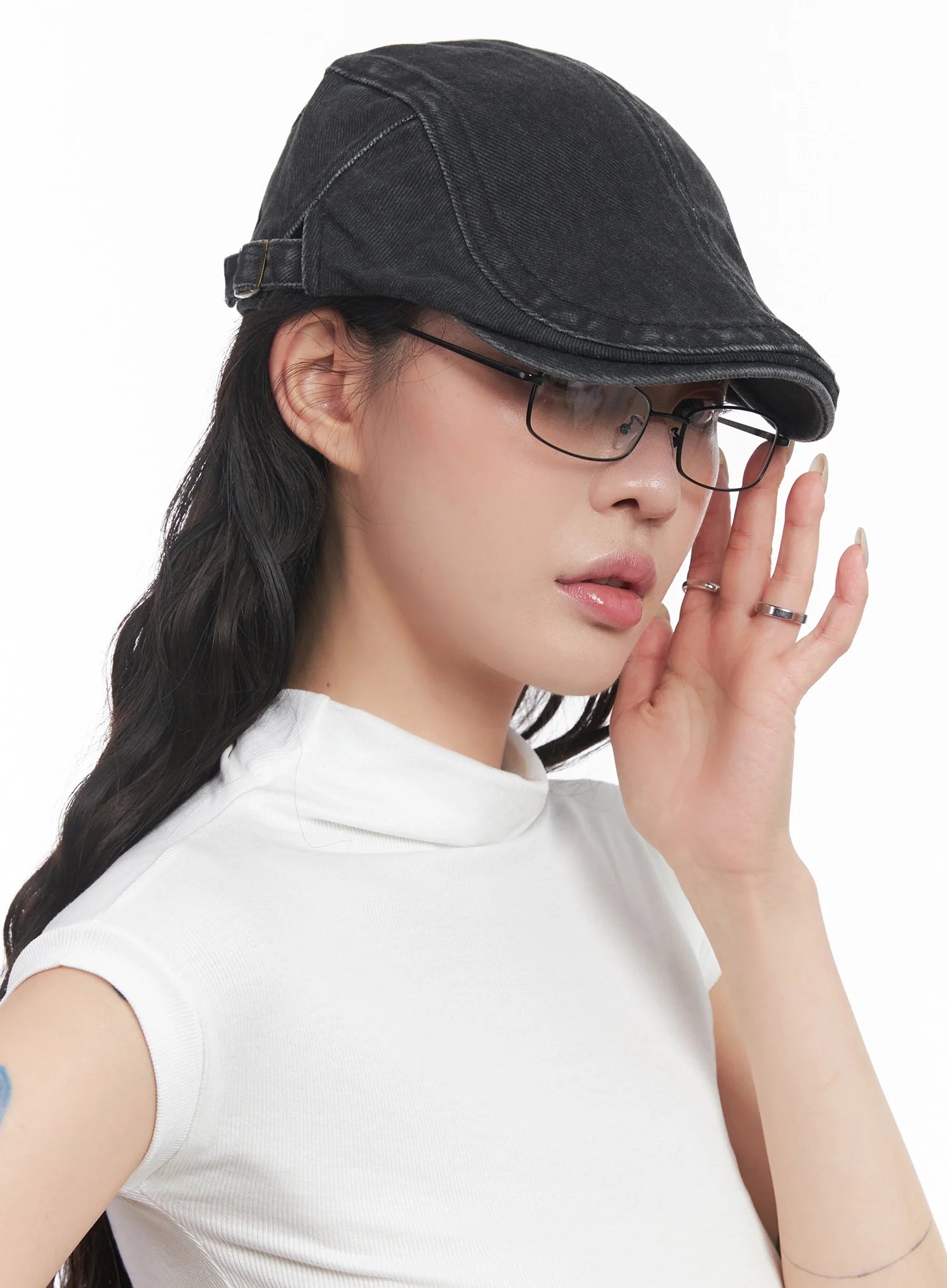 Vintage Newsboy Denim Cap IC503