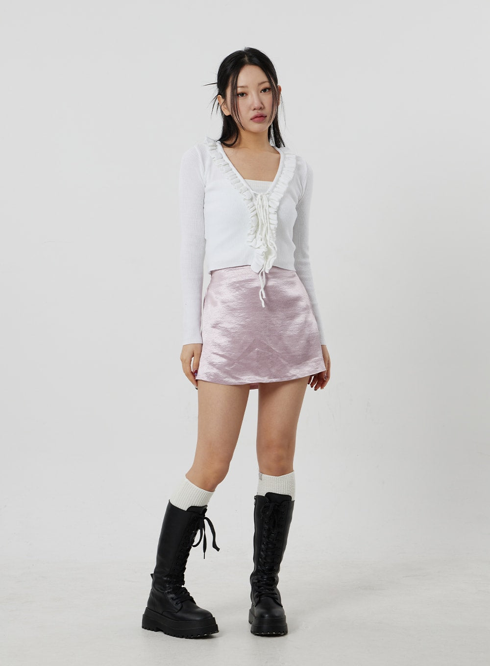 Satin Mini Skirt CJ330