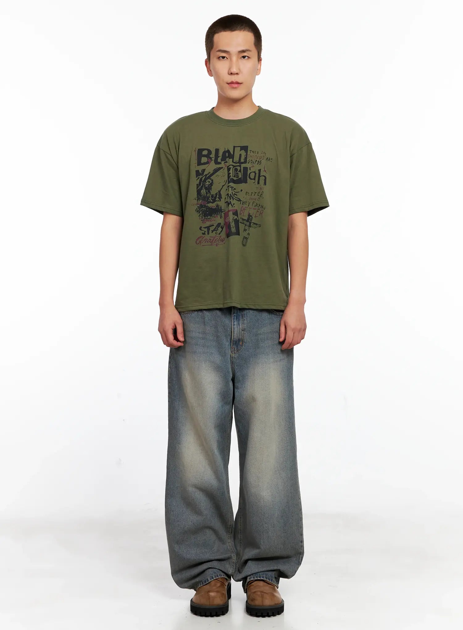 Men's Casual Graphic Tee IG511