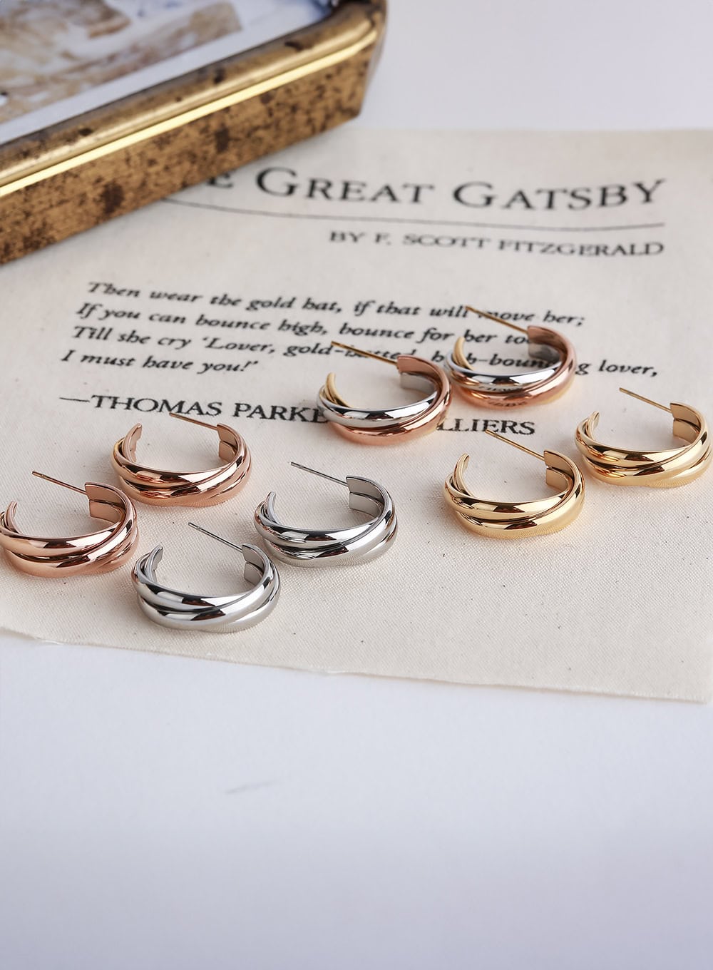 Two Line Ling Earrings IL404