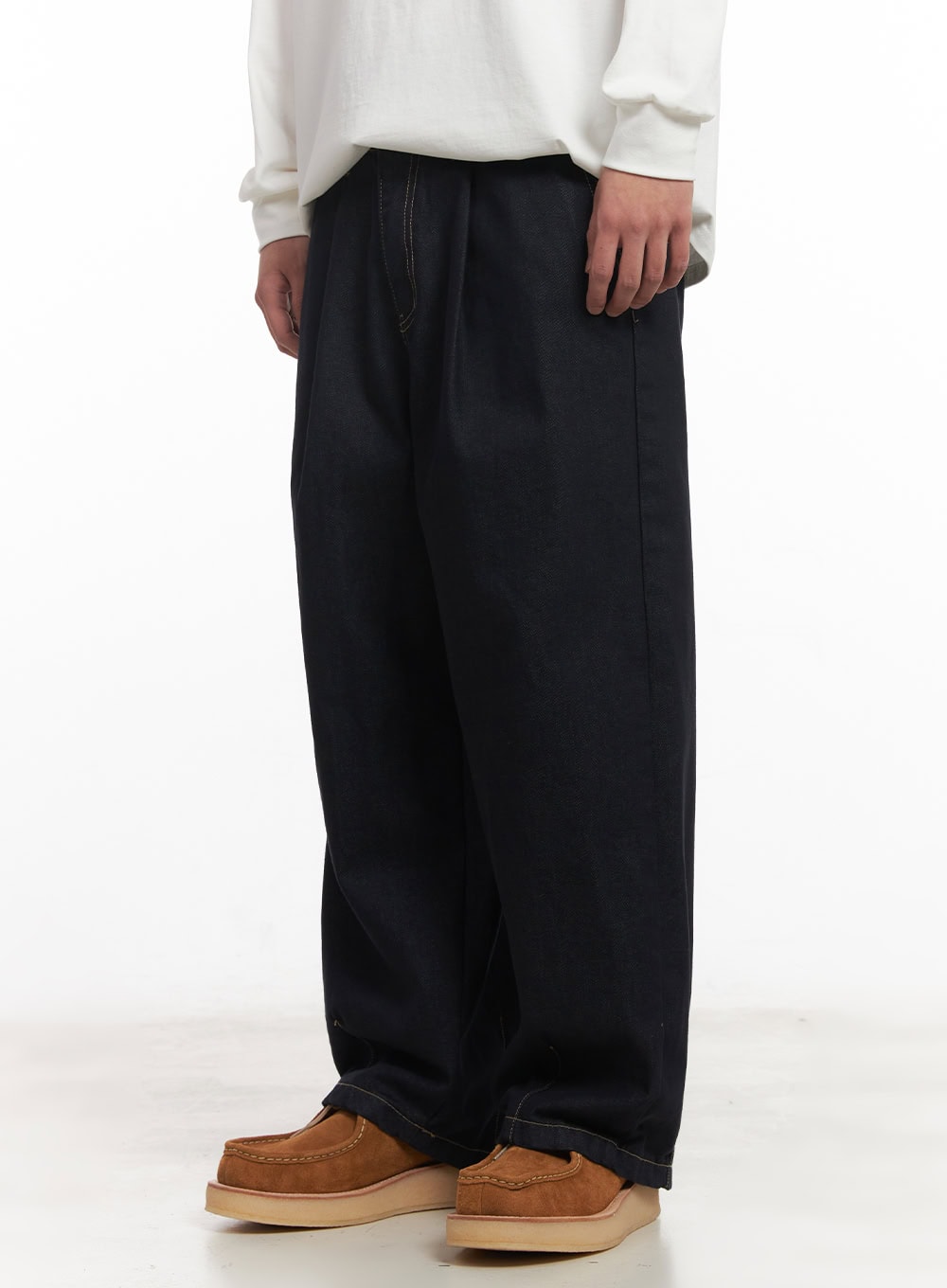 Men's Stitched Wide-Leg Jeans IM517