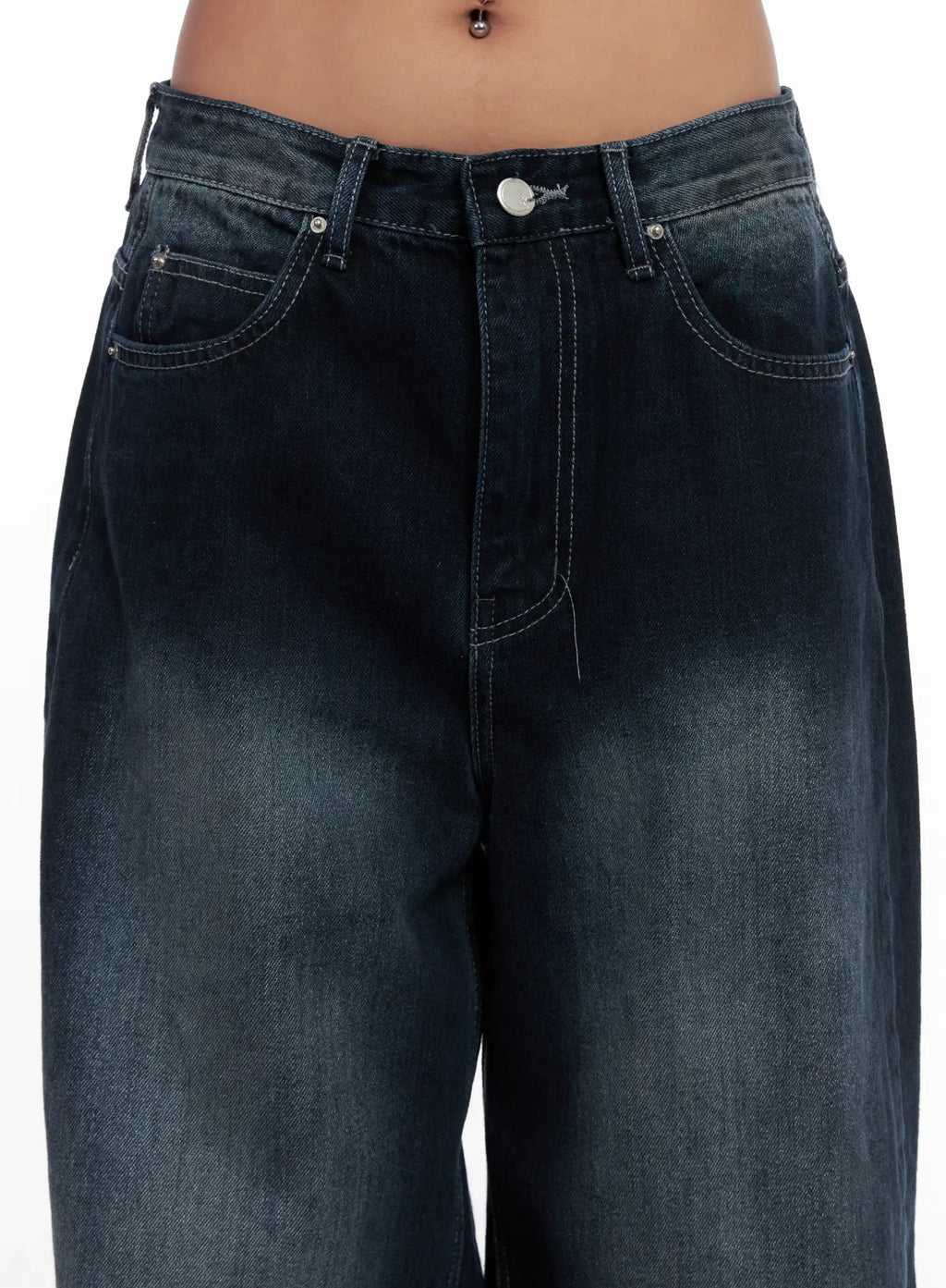 RM Washed Wide Leg Jeans CS522