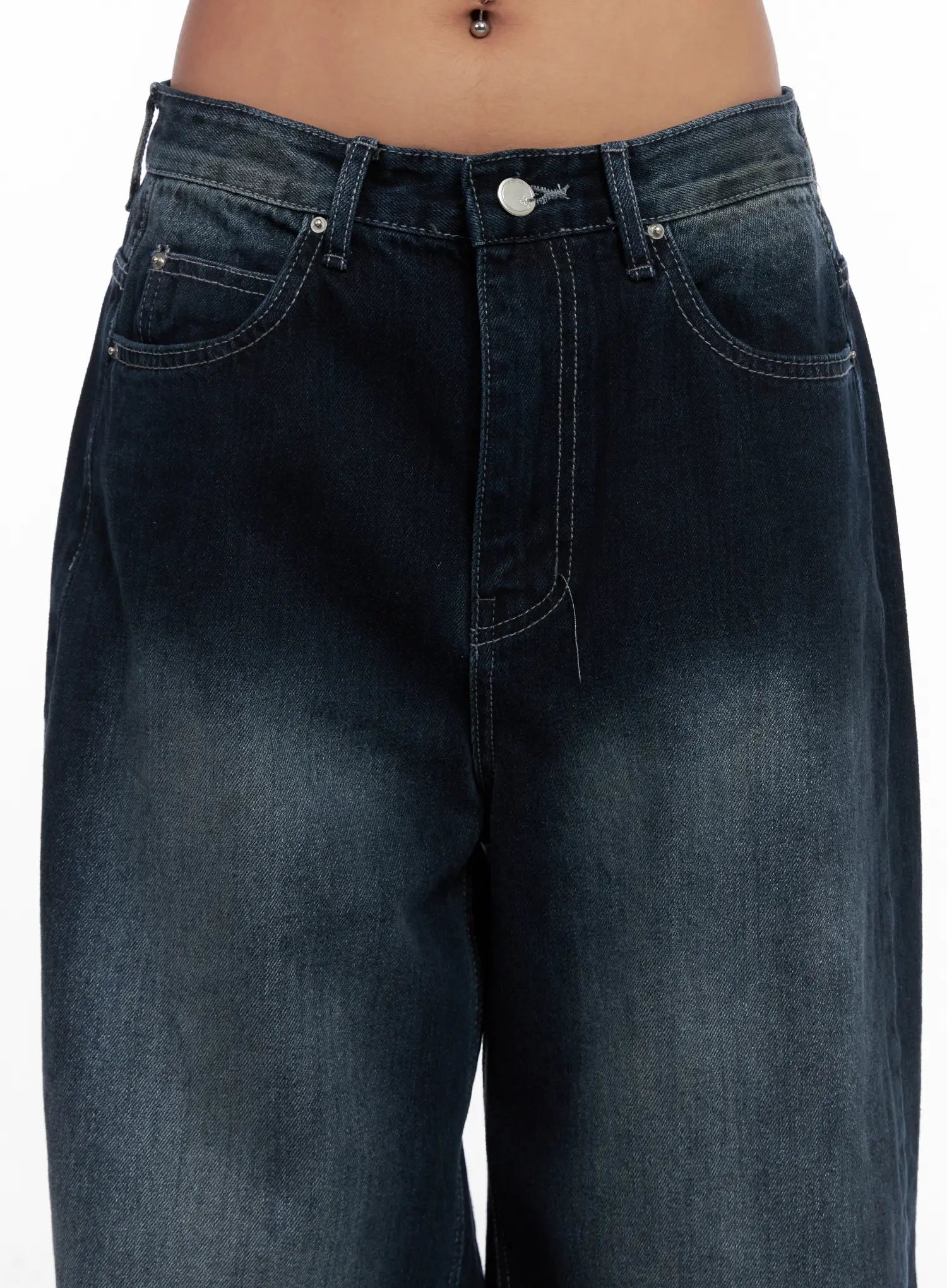 RM Washed Wide Leg Jeans CS522