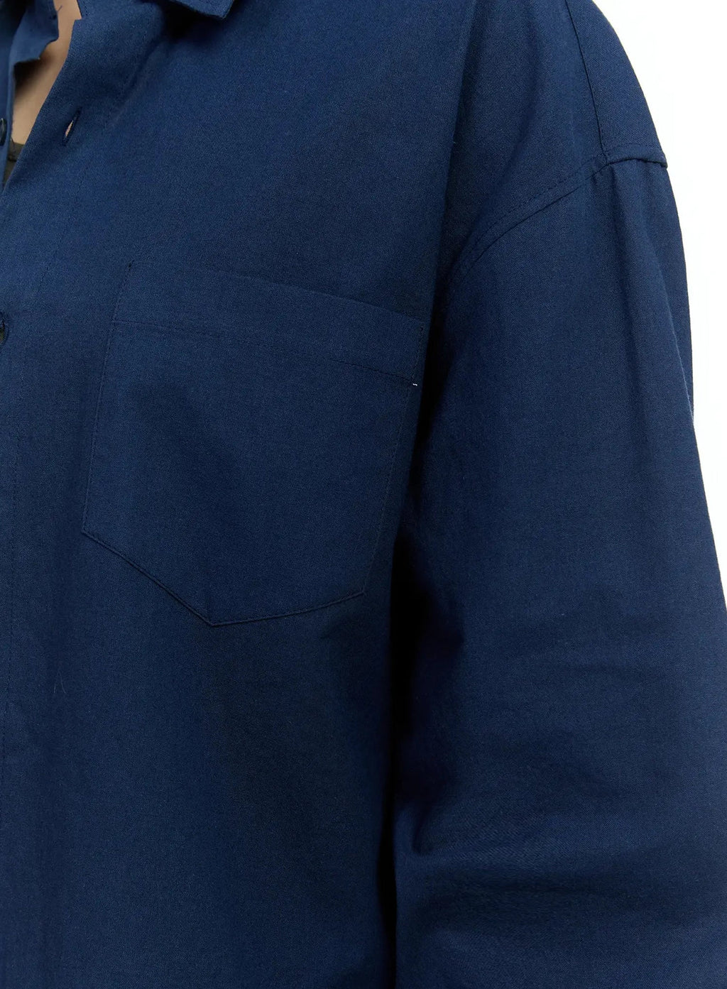 Oversized Solid Collared Shirt IU524