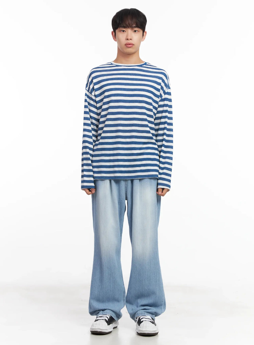 Men's Adjustable Linen Denim Pants (Light blue) IU519