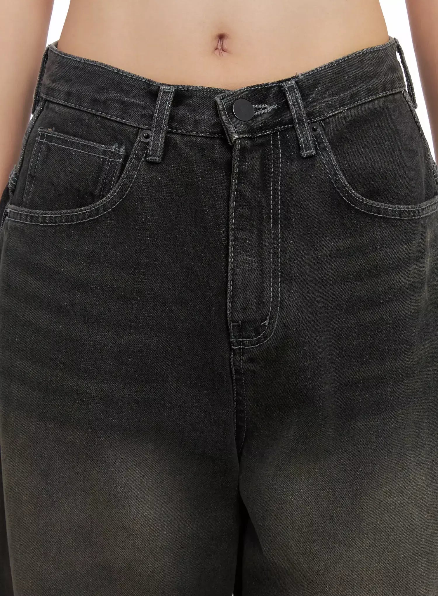 Hari Dark Washed Baggy Jeans IG527