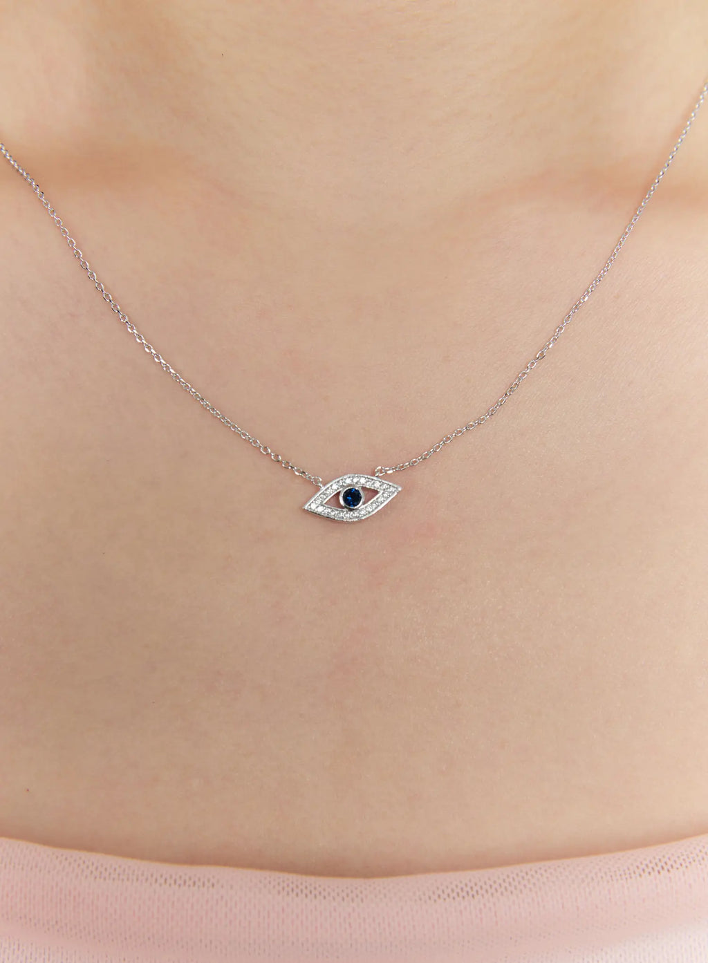 Sapphire Gaze Necklace IS517