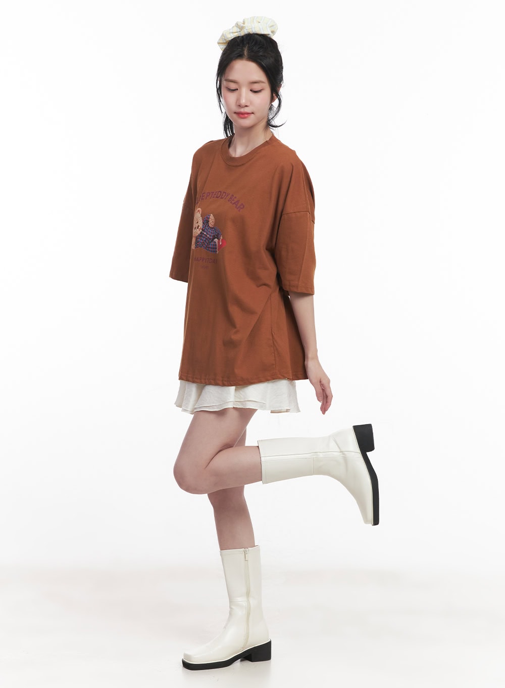 Teddy Graphic Oversize T-Shirt CY526