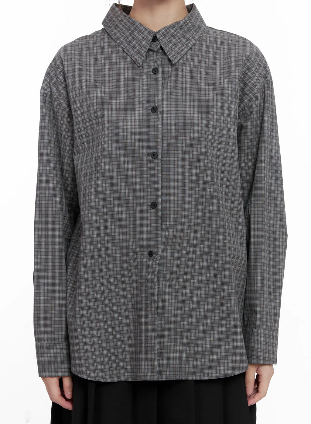 Checkered Button-Up Shirt CG515