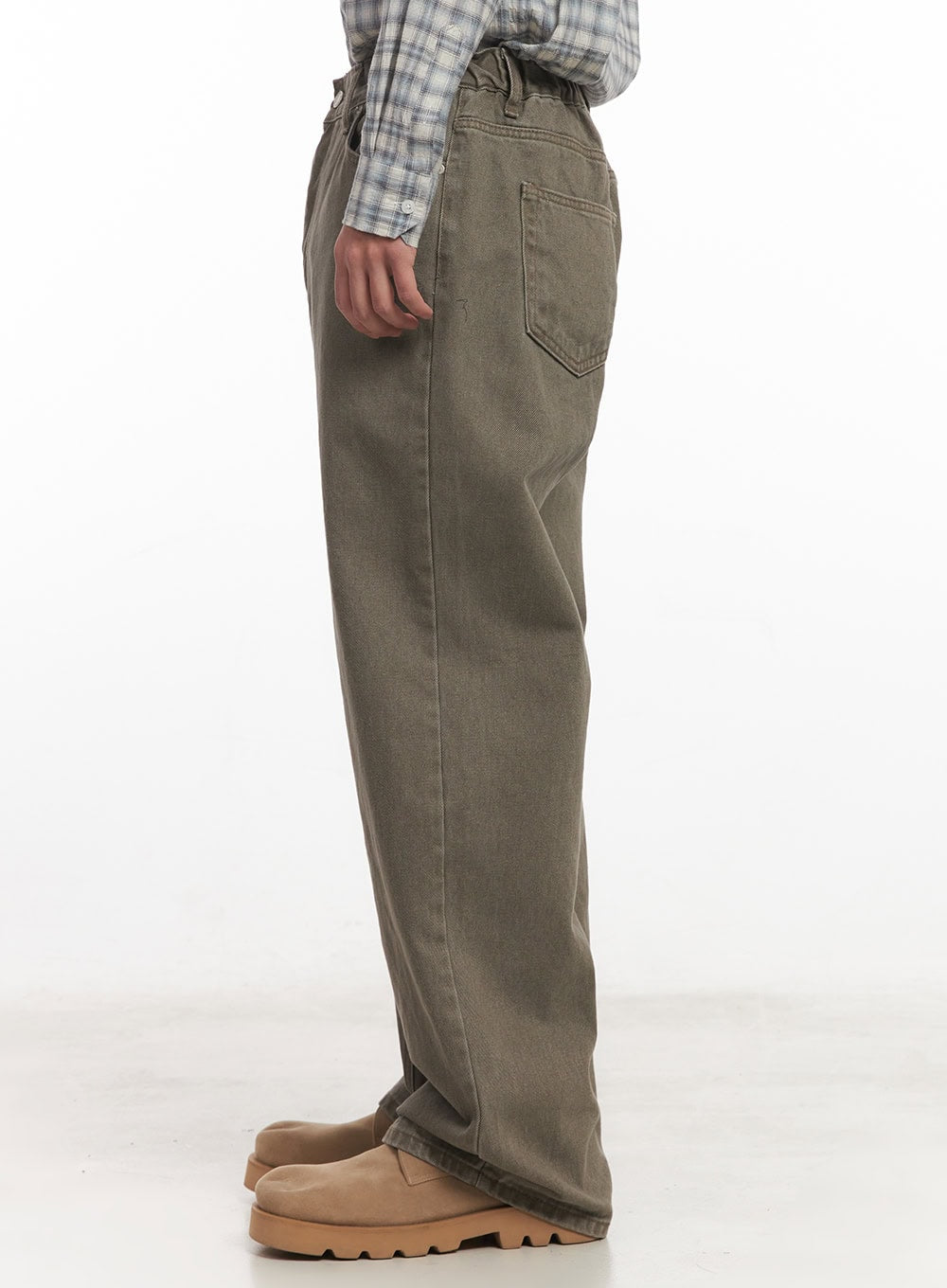 Men's Cotton Washed Wide-Leg Pants IM527