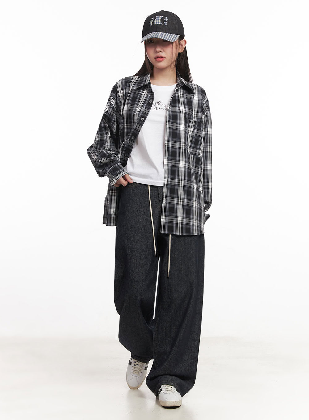 Kirsten String Wide-Leg Summer Denim Jeans IM528