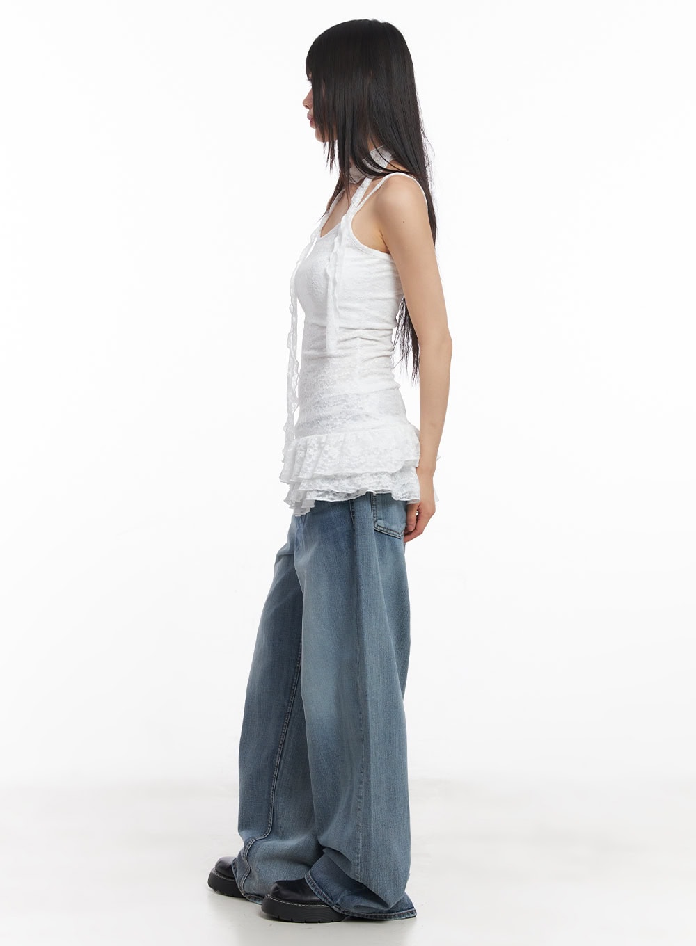 Pauline Wide-Leg Baggy Jeans CY512