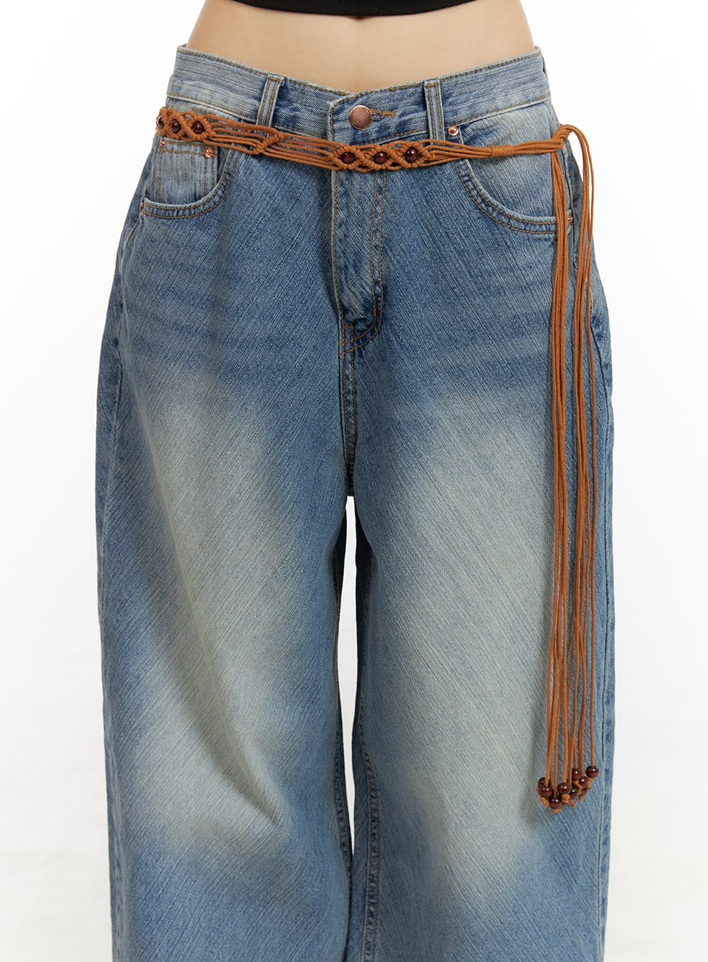 Washed Baggy Jeans CU407