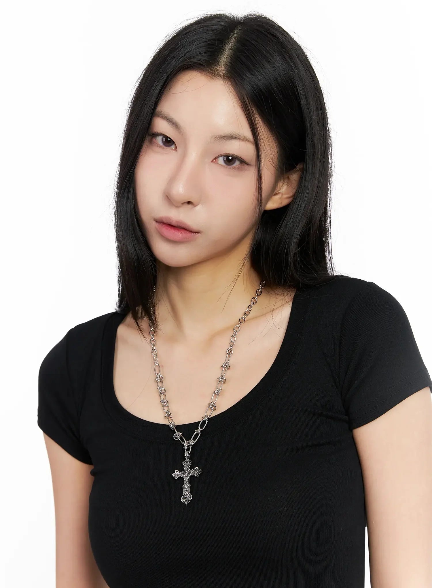 Unisex Cross-Chain Necklace IG512