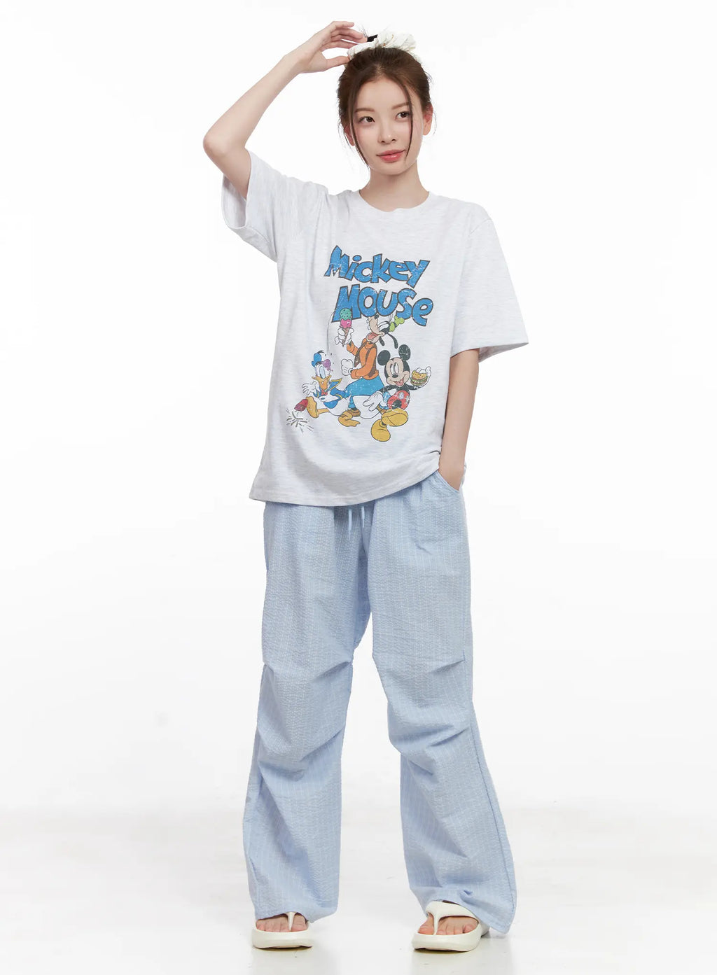 Oversized Cartoon Graphic Tee CL524