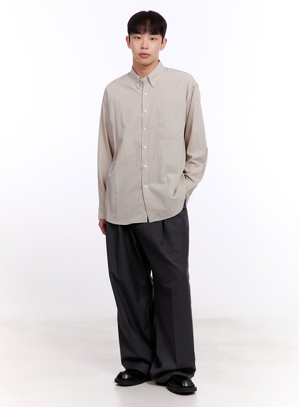 Men's Balloon-Fit Pintuck Trousers IM512