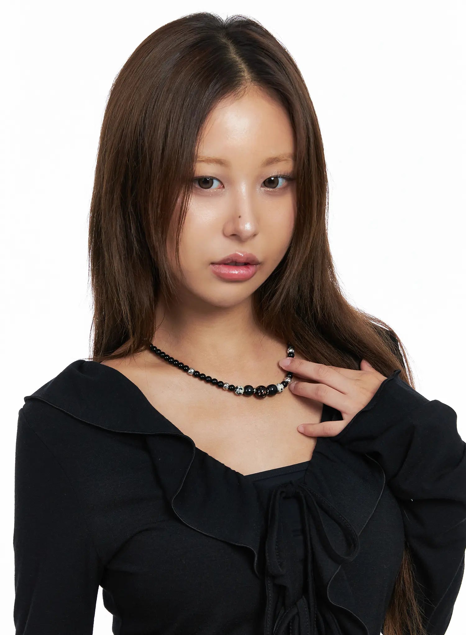 Faux Gem Choker Necklace CO513