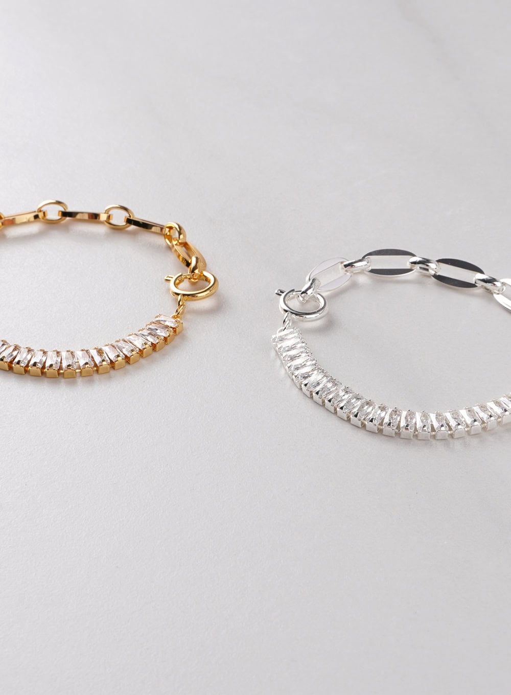 Square Cubic Chain Bracelet IL411