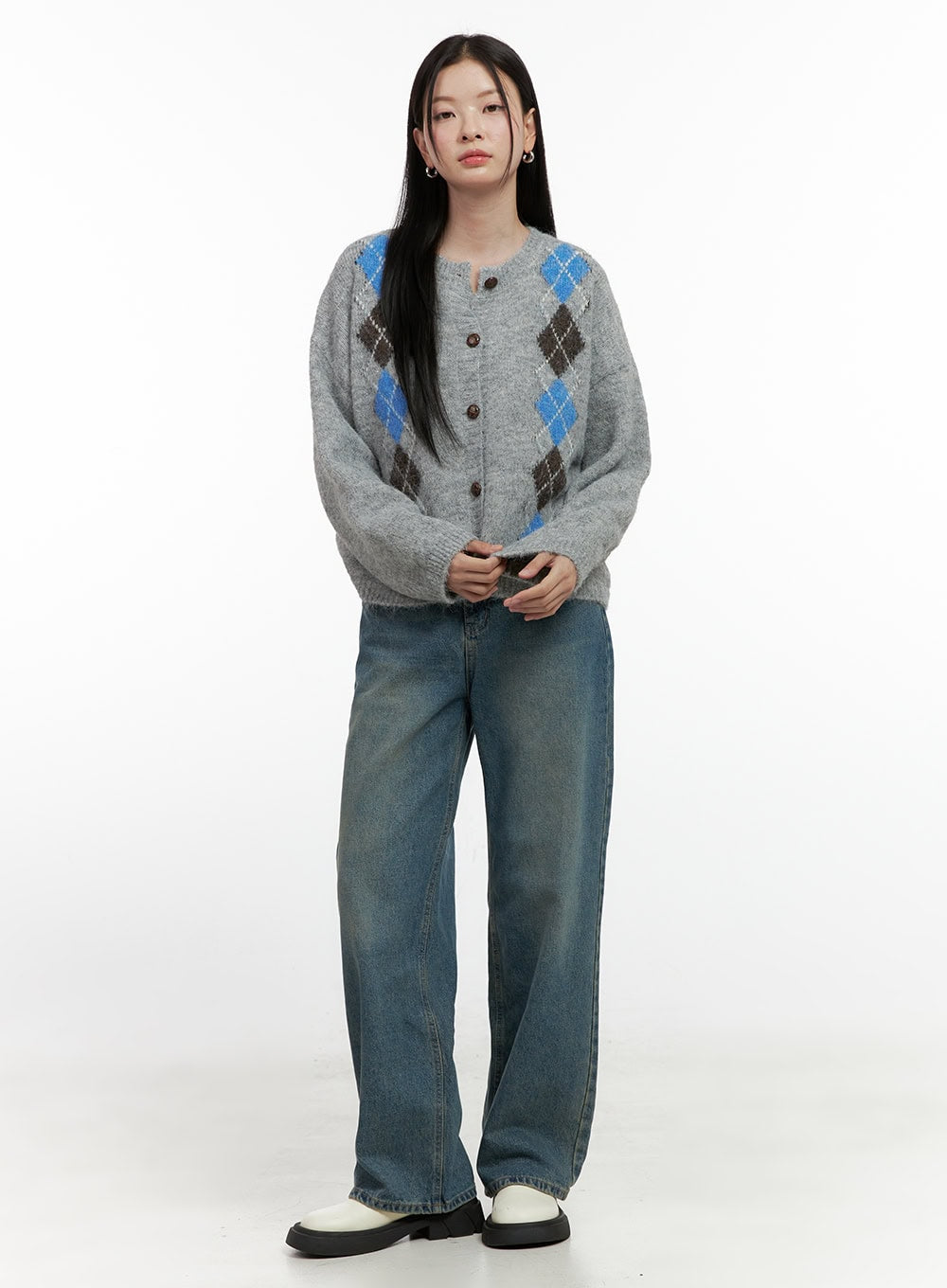 Jovie Washed Wide-Leg Jeans ON408