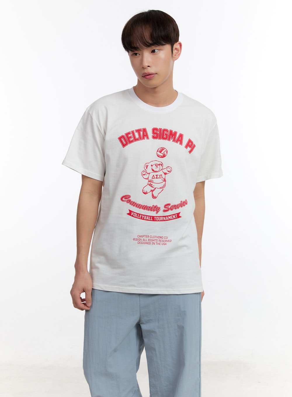 Men's Teddy Graphic Print T-Shirt IA504