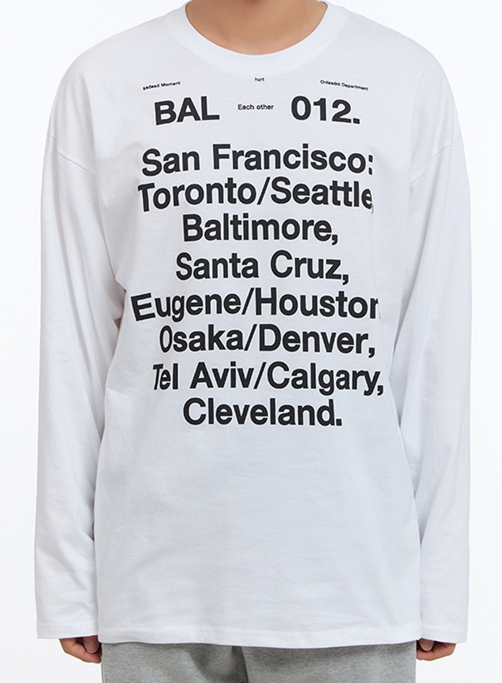 Men's Cotton Lettering Oversize T-Shirt IS413