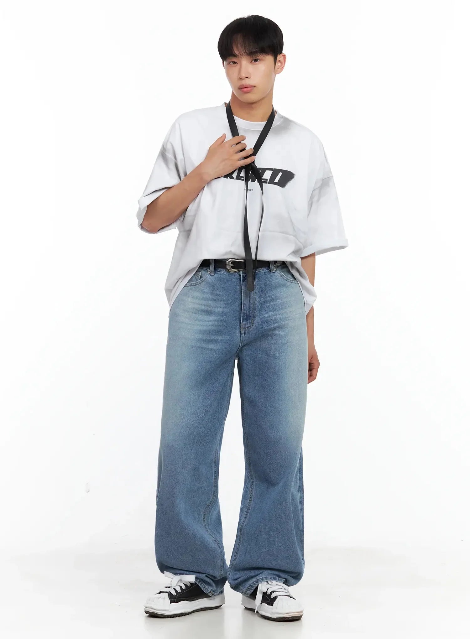 Men's Oversized Vintage Graphic T-Shirt IL516