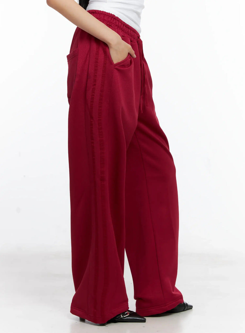 Casual Wide-Leg Track Pants CL529