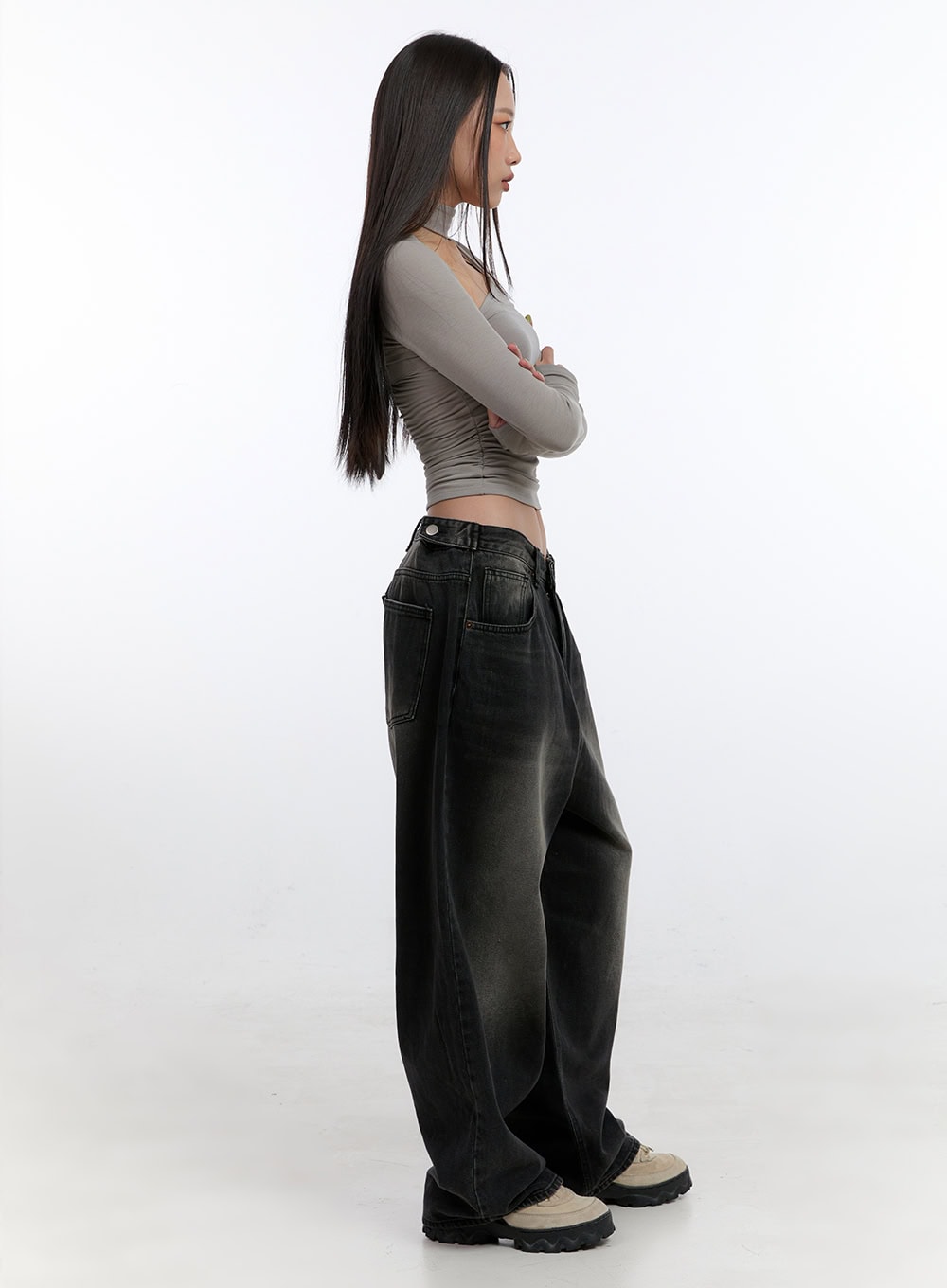 Nia Wide-Fit Baggy Jeans CN401