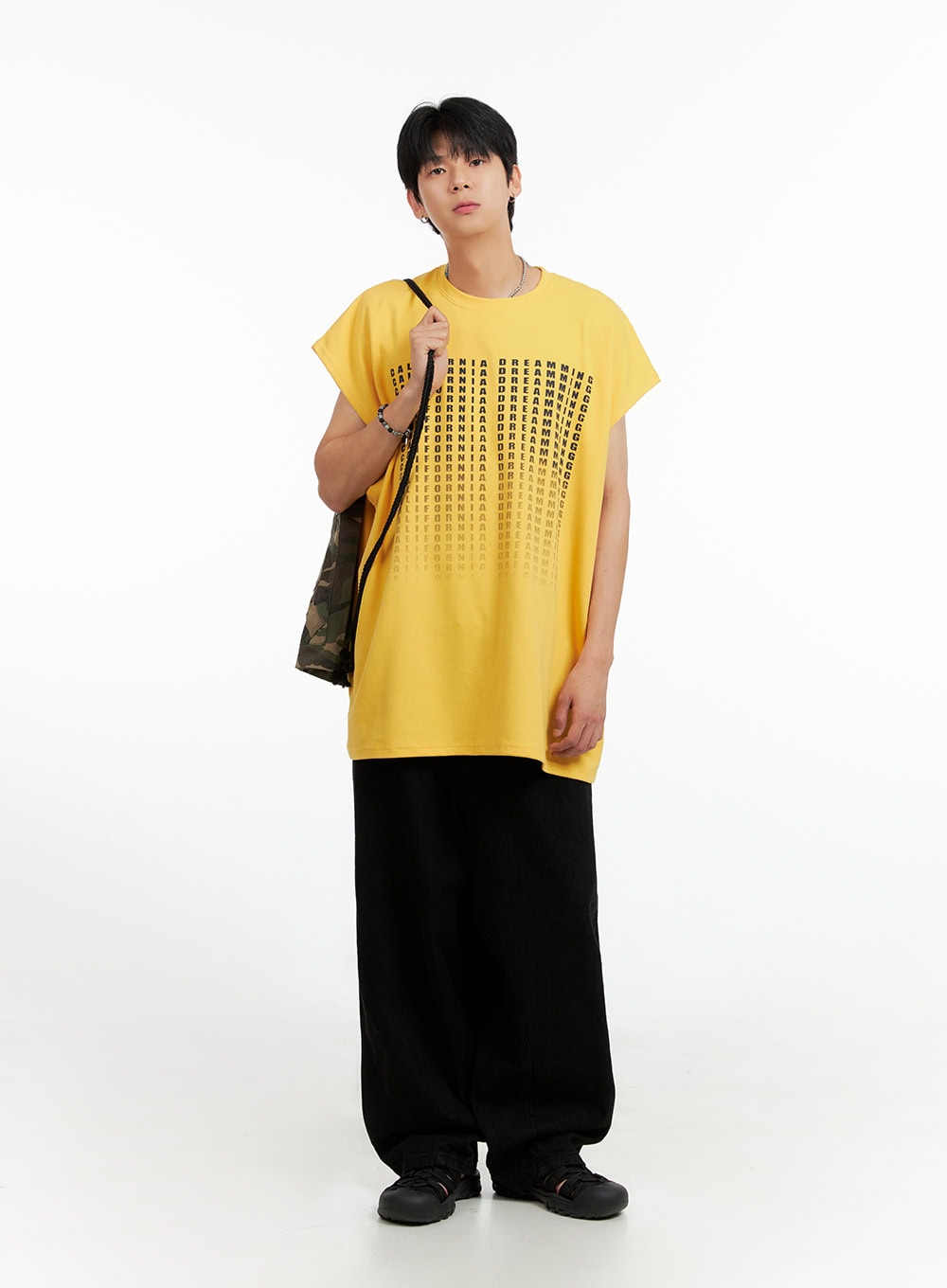 Men's Cotton Sleeveless Oversize T-Shirt IG402