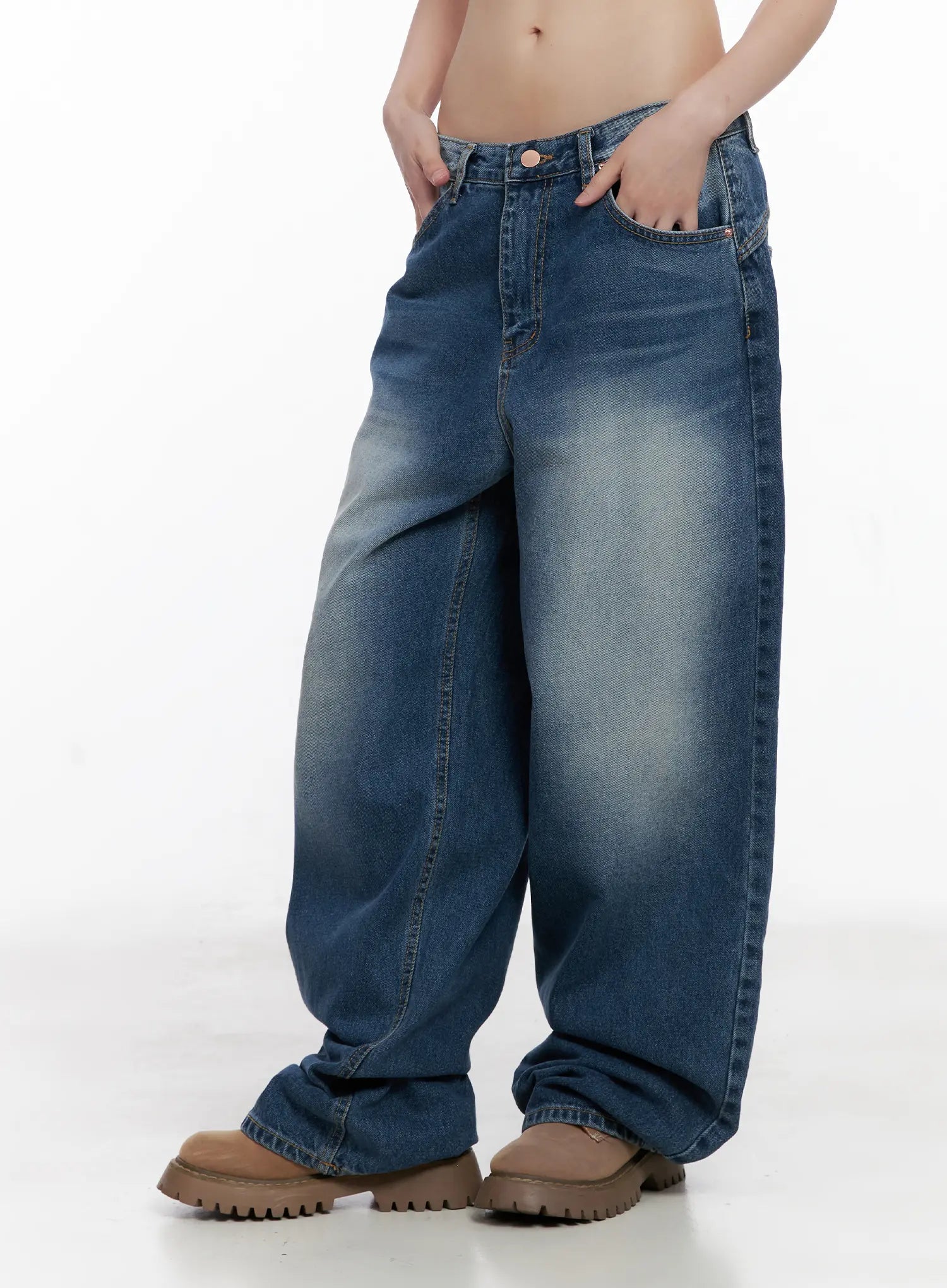 Aylani Washed Embroidered Jeans CG518