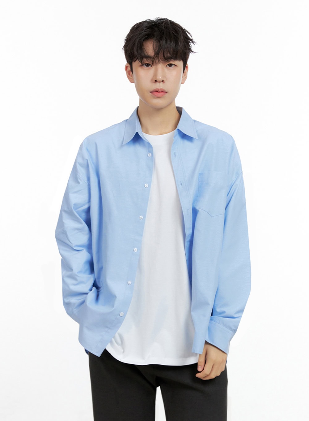 Men's Buttoned Collar Shirt IN422