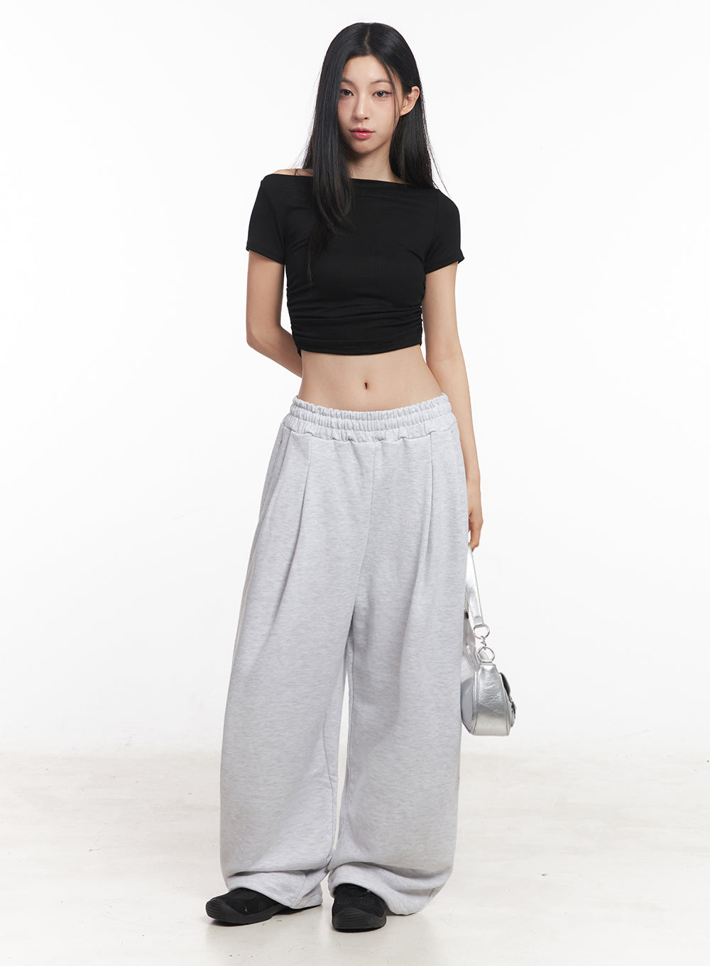 Pintuck Oversized Sweatpants IY516
