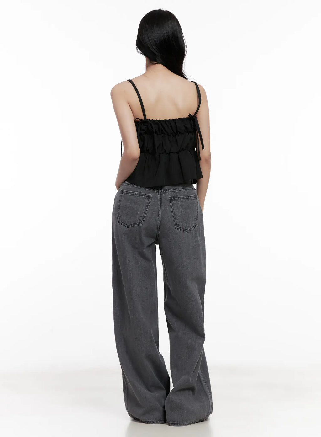 Jiyeon Dark Gray Denim Jeans CL516