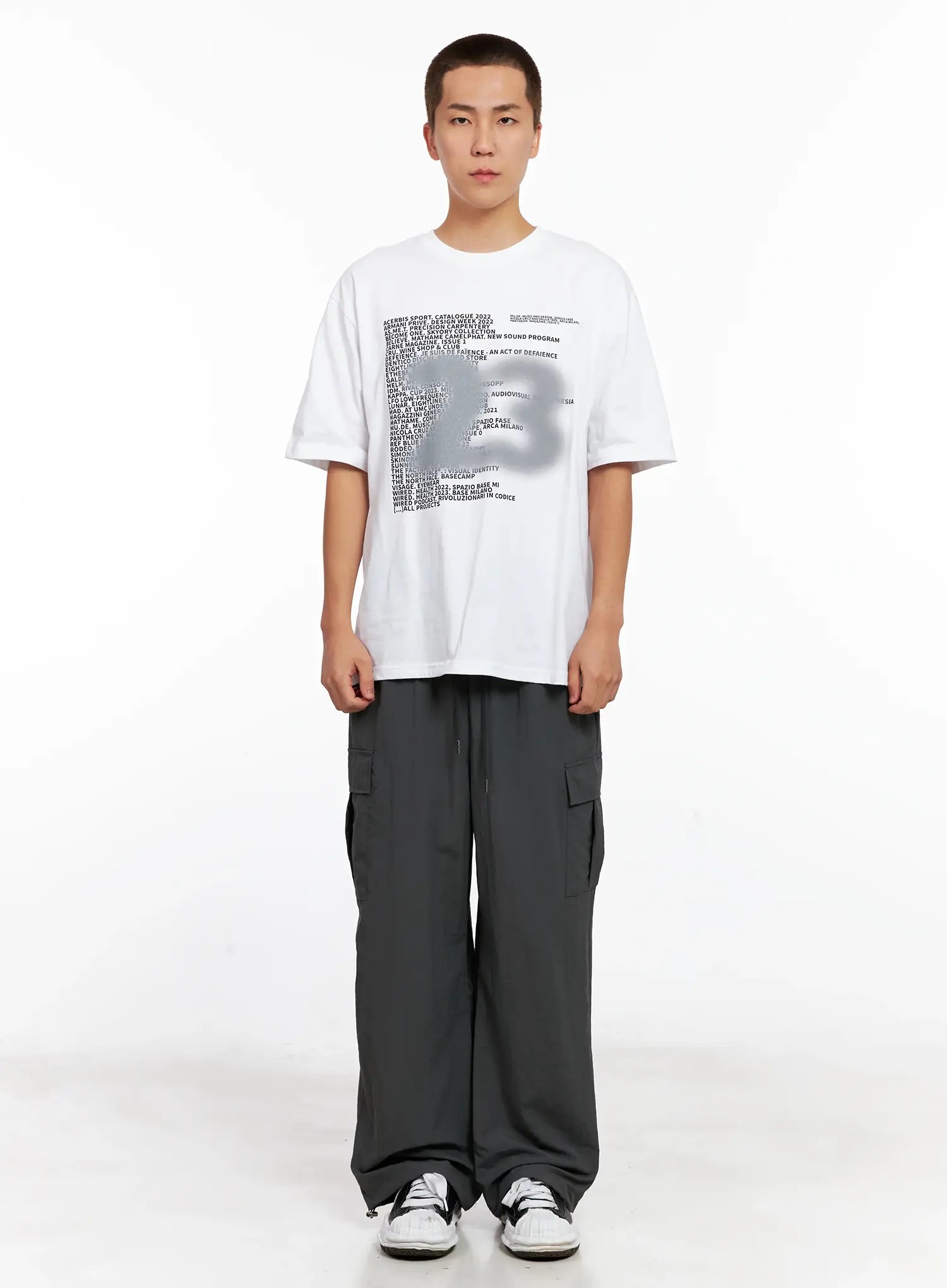 Men's Graphic Spray-Print Tee IG508