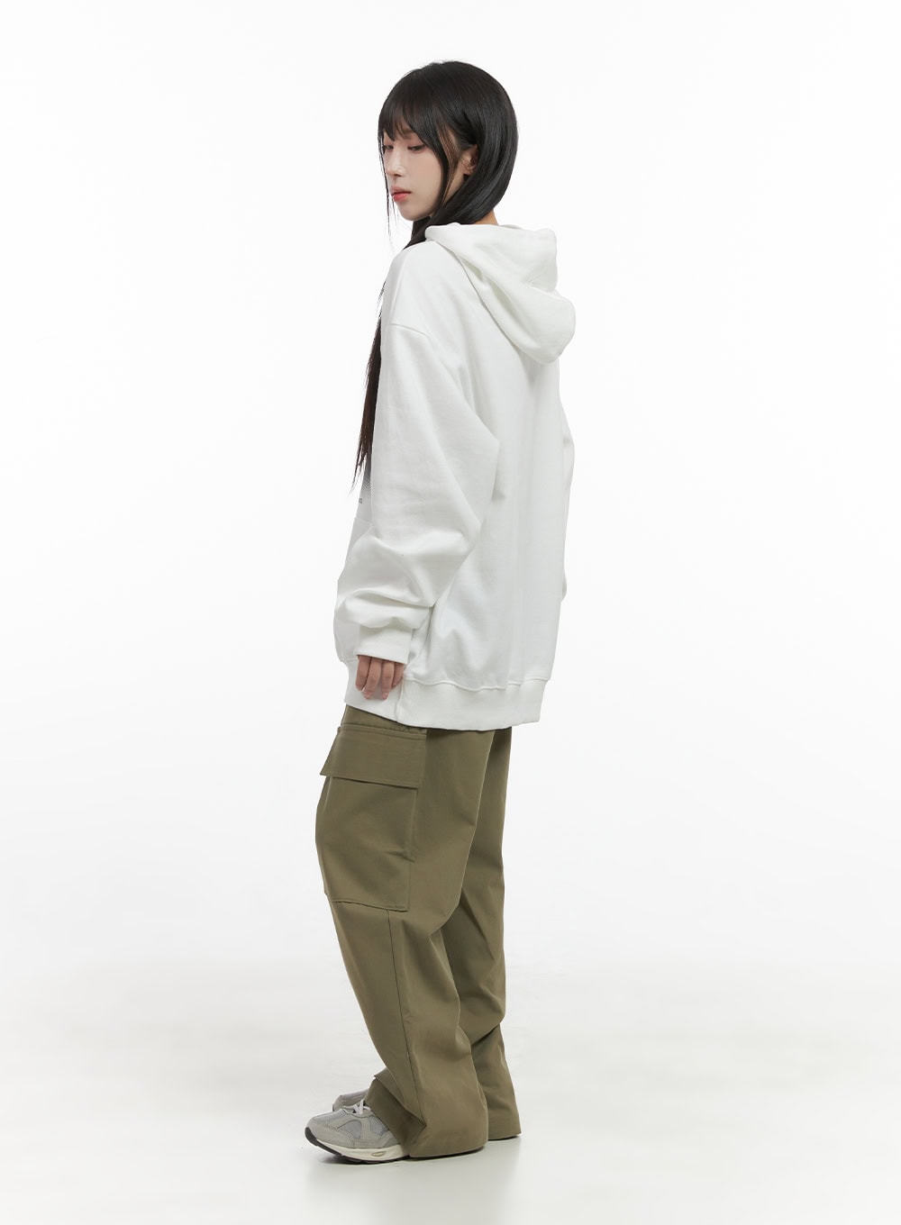 LooseFit Cotton Cargo Trousers CS413