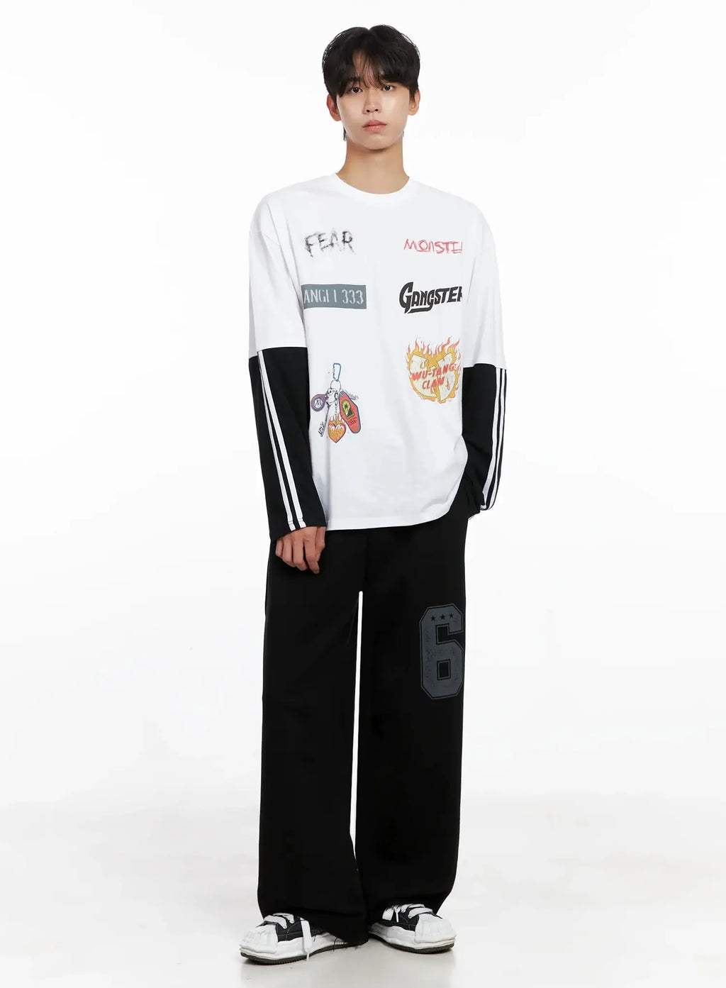 Men's Number Graphic Sweatpants IO517