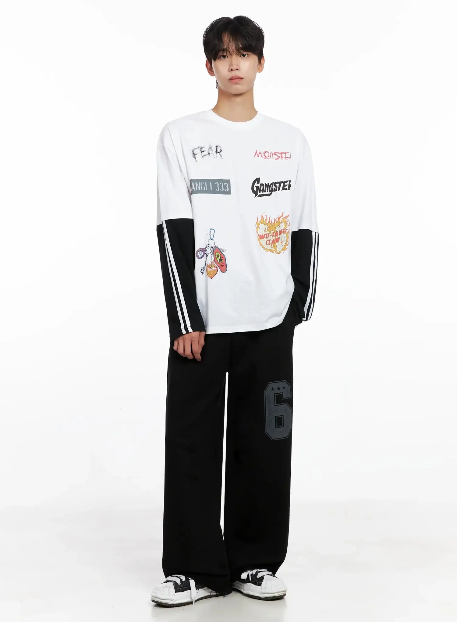 Men's Number Graphic Sweatpants IO517