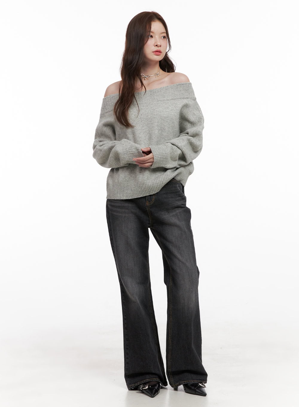 Kiana Cotton Wide Fit Flared Jeans OD403