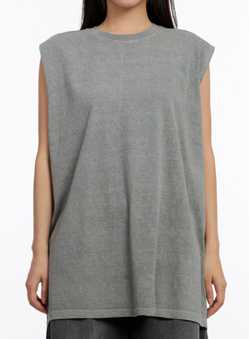 Relaxed-Fit Washed Tank Top IU509