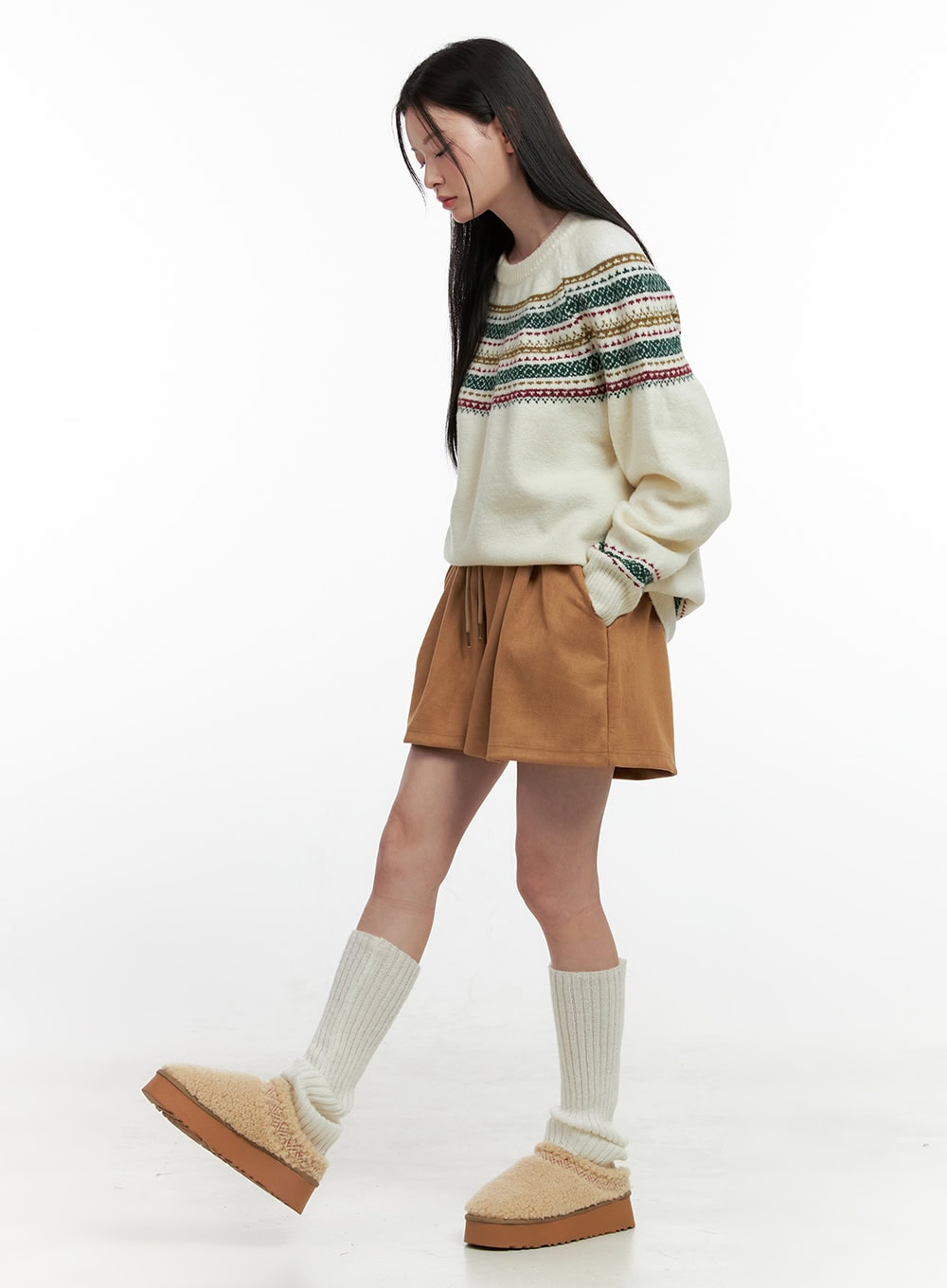Oversized Nordic Knit Sweater ON408